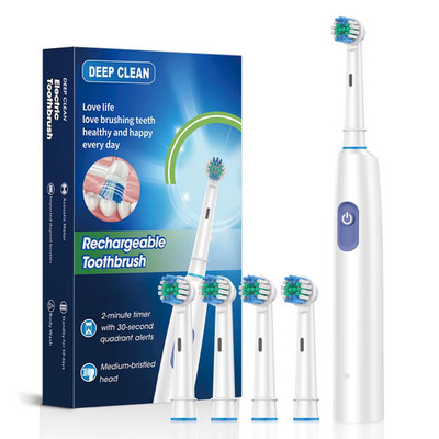 Electric Toothbrush Rotary Cleaning Teeth Brush Waterproof Electronic Tooth Brus