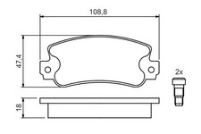 Plaquette de frein Autobianchi Y10