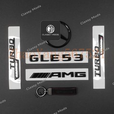 GLE53 AMG W167 SUV Emblem Badge Combo SET Glo...