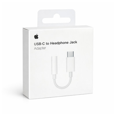 Original Apple AUX-Adpater USB-C TYP-C auf 3,5mm Klinkenstecker Weiß iPhone iPad