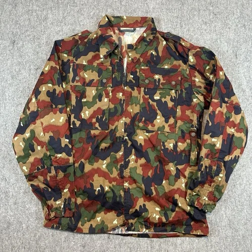Swiss Army M83 Alpenflage Field Jacket Military Camouflage Uniform Size L/XL 52 - product listing photo