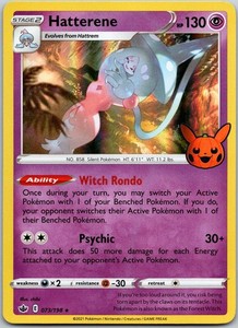 Hatterene 073/198 Trick or Trade BOOster Holo Promo
