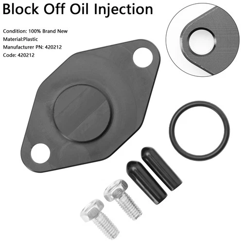 420212 Block Off Oil Injection For Mercury 75-90-100-115-125 HP Seadoo 88-05#