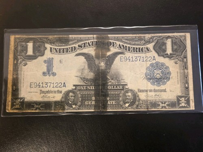#ad #ad 1899 $1 One Dollar BLACK EAGLE Silver Certificate Note Fr#236 Affordable Starter $109.99