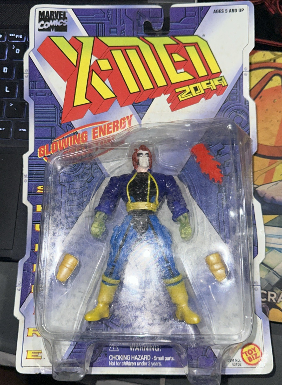 X-Men 2099 Skullfire 6" Action Figure NEW Sealed Marvel 1995 ToyBiz Vintage