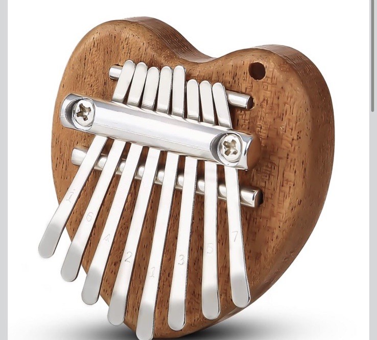 Mini Kalimba Thumb Piano 8 Keys,Portable Solid Wood Mbira Finger Piano for Kids