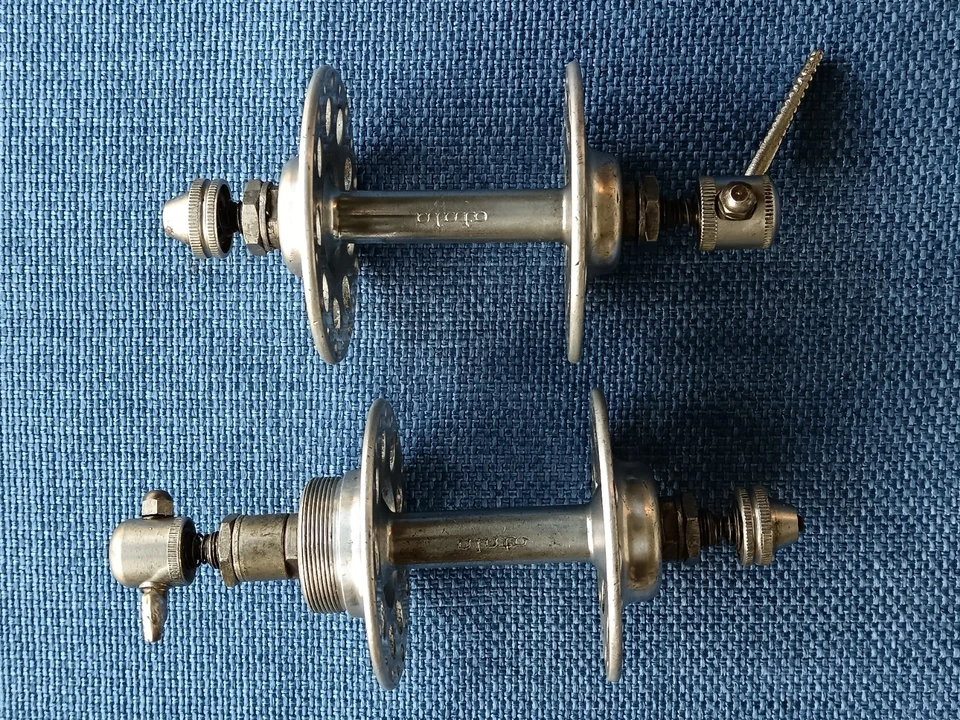 Coppia mozzi ATALA flangia alta 36 H Alluminio Acciaio Bici Corsa Eroica Atala - Immagine 4 di 4