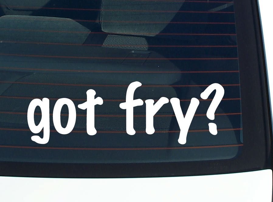 Got Fry Funny Last Name Car Decal Bumper Sticker Vinyl Window Pride