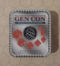 Gen Con 2008 Limited Edition Commemorative Dice Set - Complete - RPG D&D