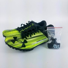Under Armour Kick Sprint Track Spikes - Yellow/Black - 1273939-300 - Sz: 9 - 12