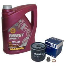 Ölwechsel Kit mit 5L Mannol 5W-30 LL +Ölfilter für Seat Mii Skoda Citigo VW Up