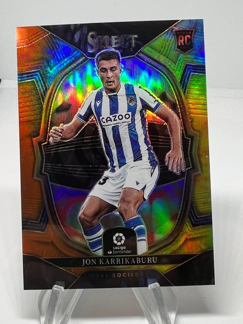 2022-23 Panini Select La Liga Terrace Tie-Dye Prizm Jon Karrikaburu RC #78