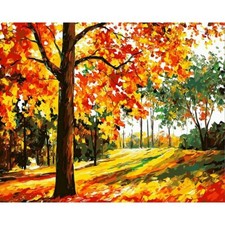 Paint By Numbers Adults kids Forest Landscape DIY Painting Kit 40x50CM Canvas