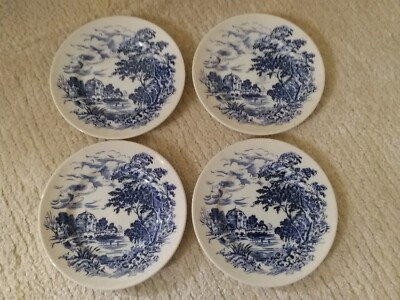Vier Enoch Wedgwood Countryside kleine Beilagenteller