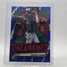 2021 Panini Donruss Baseball Marcell Ozuna Unleashed Blue /249