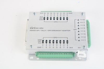 Grass Valley Tally/RC 4184 Indigo GPI / Tally / GPO Breakout Adapter