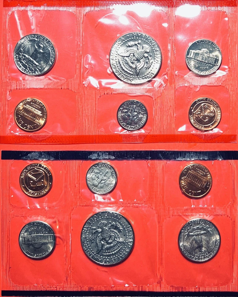 VINTAGE, '87, GEM, U. C. MINT SET of 5-D's & 5-P's &1-D+1-P MARKS for 12 MS COI - Image 3 of 4