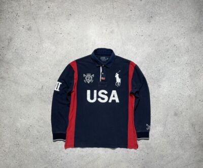 RUGBY RALPH LAUREN ヴィンテージ 加工スウェットジャケット Vintage Polo Ralph Lauren USA Rugby Sweatshirt #3 Big Pony | eBay