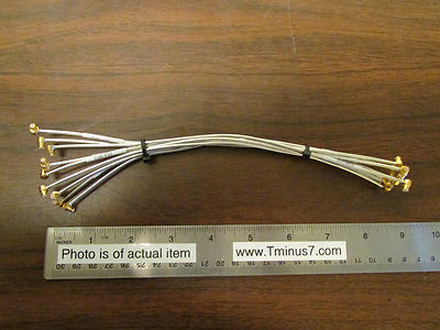 9 Halbstarr Koaxial Kabel Jumper Drahtende Mmcx Anschlüsse NOS
