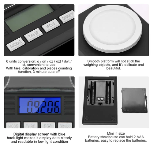 50g /0.001g Digital Pocket Scale Jewelry Gold Powder Weigh Scales Balance LED AU - Picture 6 of 12
