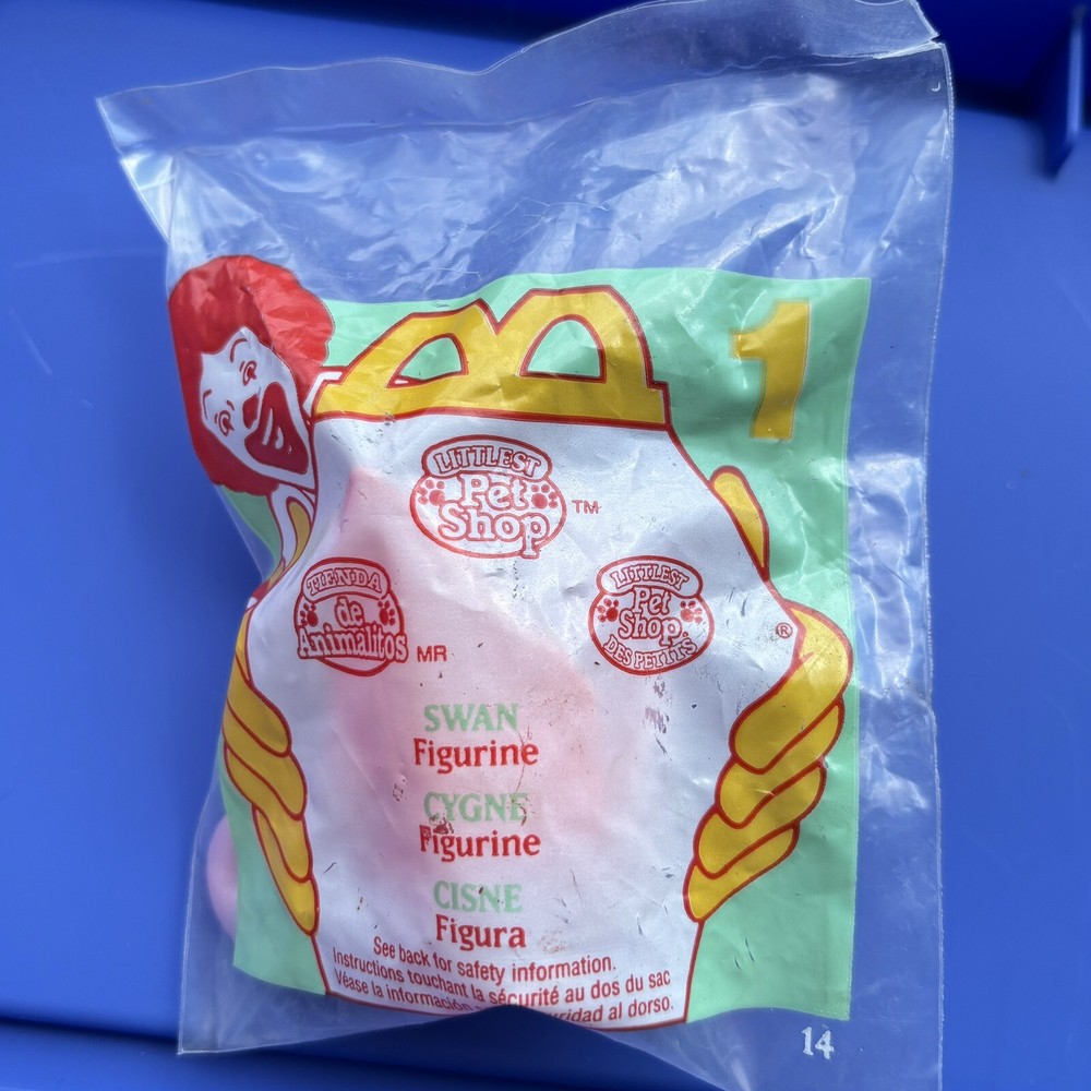 1996 McDonalds Happy Meal Littlest Pet Shop Swan figurine number 1