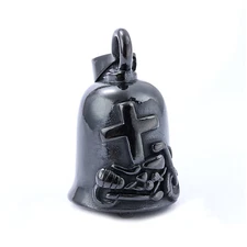 Cross Bell good luck motorcycle riding charm CMA ride guardian&FREE Bell Hanger
