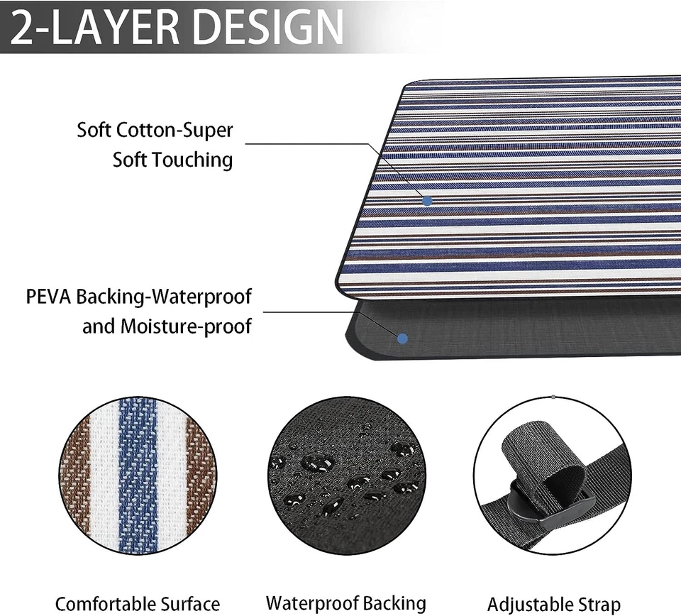 Mantas de Picnic Impermeables Plegables, 59’’x78.7’’ Extra Grandes Picnic Doble Capa Foto 4 de 4