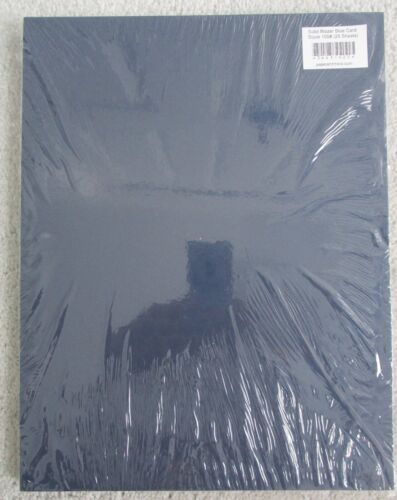 NEUF Blazer solide lin bleu carton 100 lb. 8,5 x 11" 25 feuilles cartes album - Photo 1/1