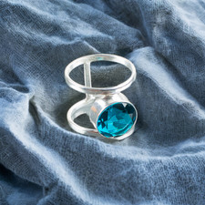 Apatite Gemstone 925 Sterling Silver Ring Handmade Jewelry Ring For Gift