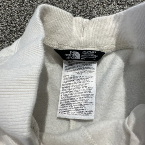 The North Face M 10 Girls’ Camp Fleece Joggers White Cream - Picture 3 of 4