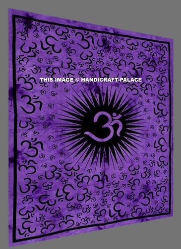 Indian Meditation Bohemian Tapestry Wall Hanging Om Mandala Beach Throw Hippie - Picture 7 of 19