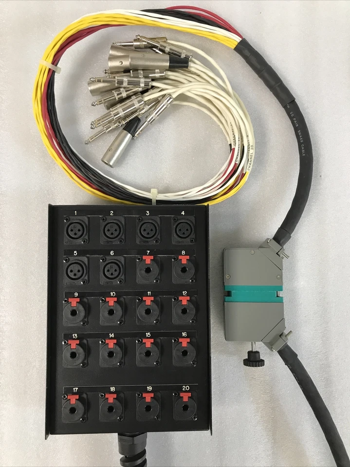 HORIZON STAGE SERIES 20-Channel Snake Box 6 XLR - 14 1/4" TRS 25 ft CABLE/SNAKE! - Image 3 of 4