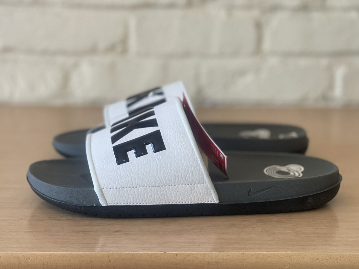 Nike Offcourt Slip On Slides Sandals BQ4639-001 Black White