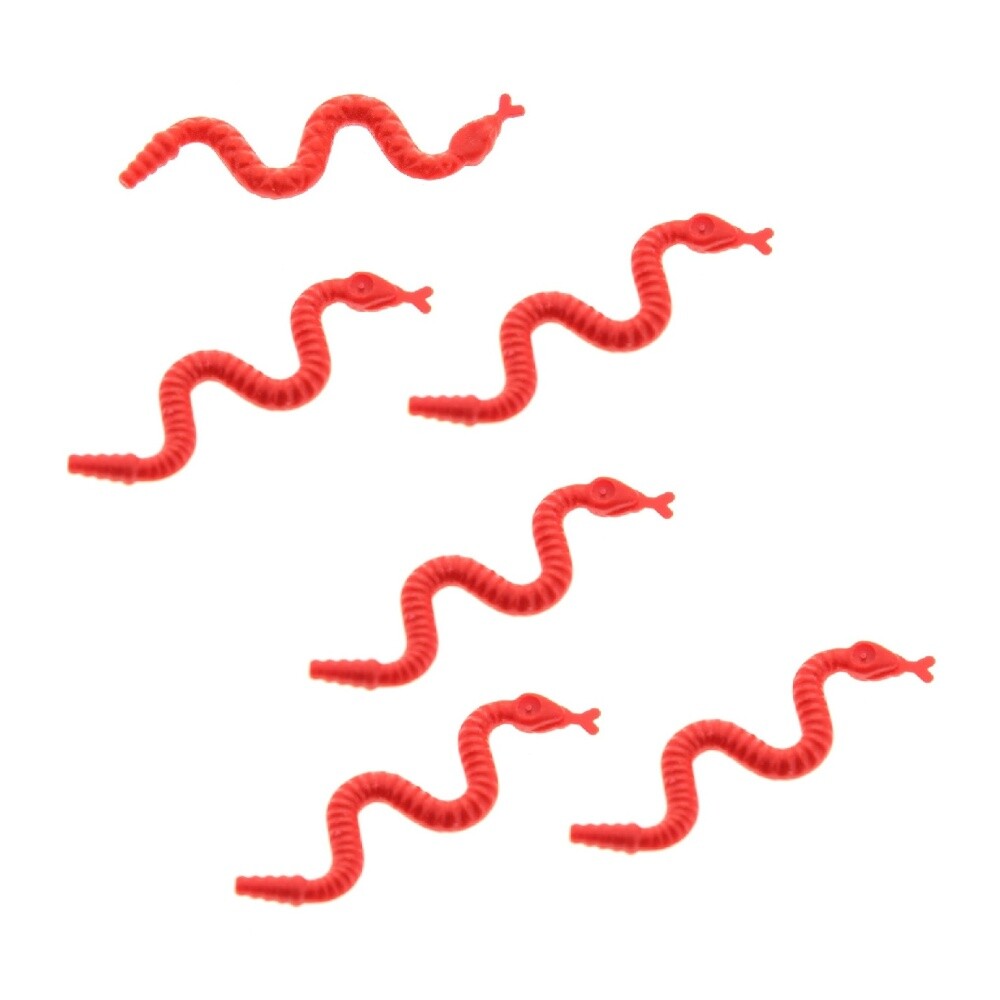 6x Lego Animal Snake Red Rattlesnake Harry Potter Star Wars 4114052 30115
