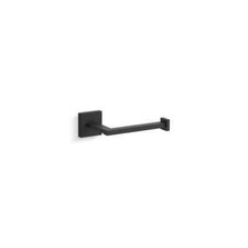 Kohler K-23292 Square Wall Mounted Euro Toilet Paper Holder - Black