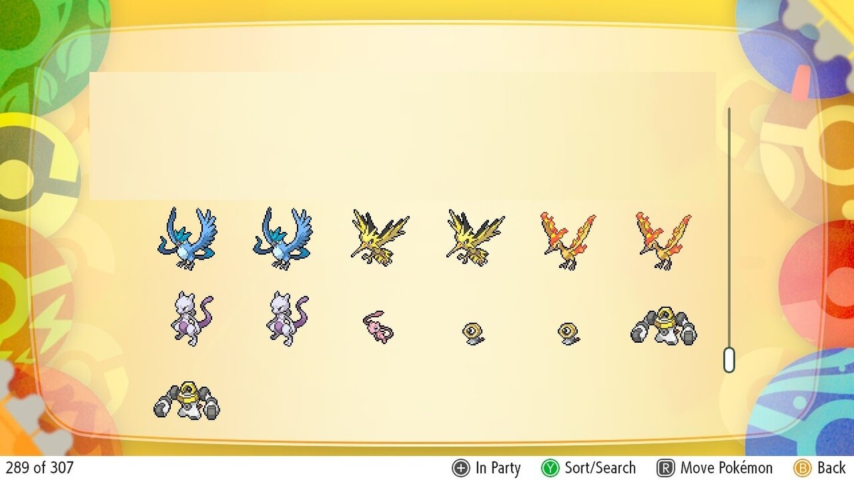 Shiny Legendary Birds What Are The Legendary Pokemon In Let's