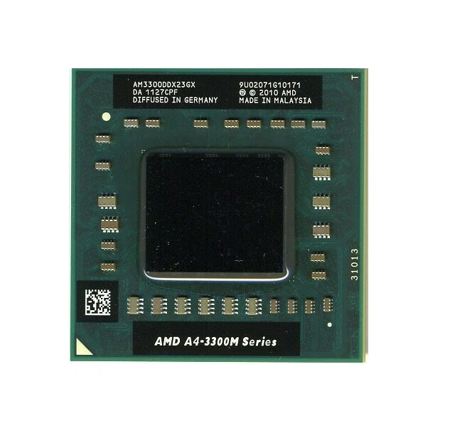 AMD A4-3300M Dual Core Processor 1.9 - 2.5 GHz, Socket FS1, 35W CPU  - Image 3 of 4