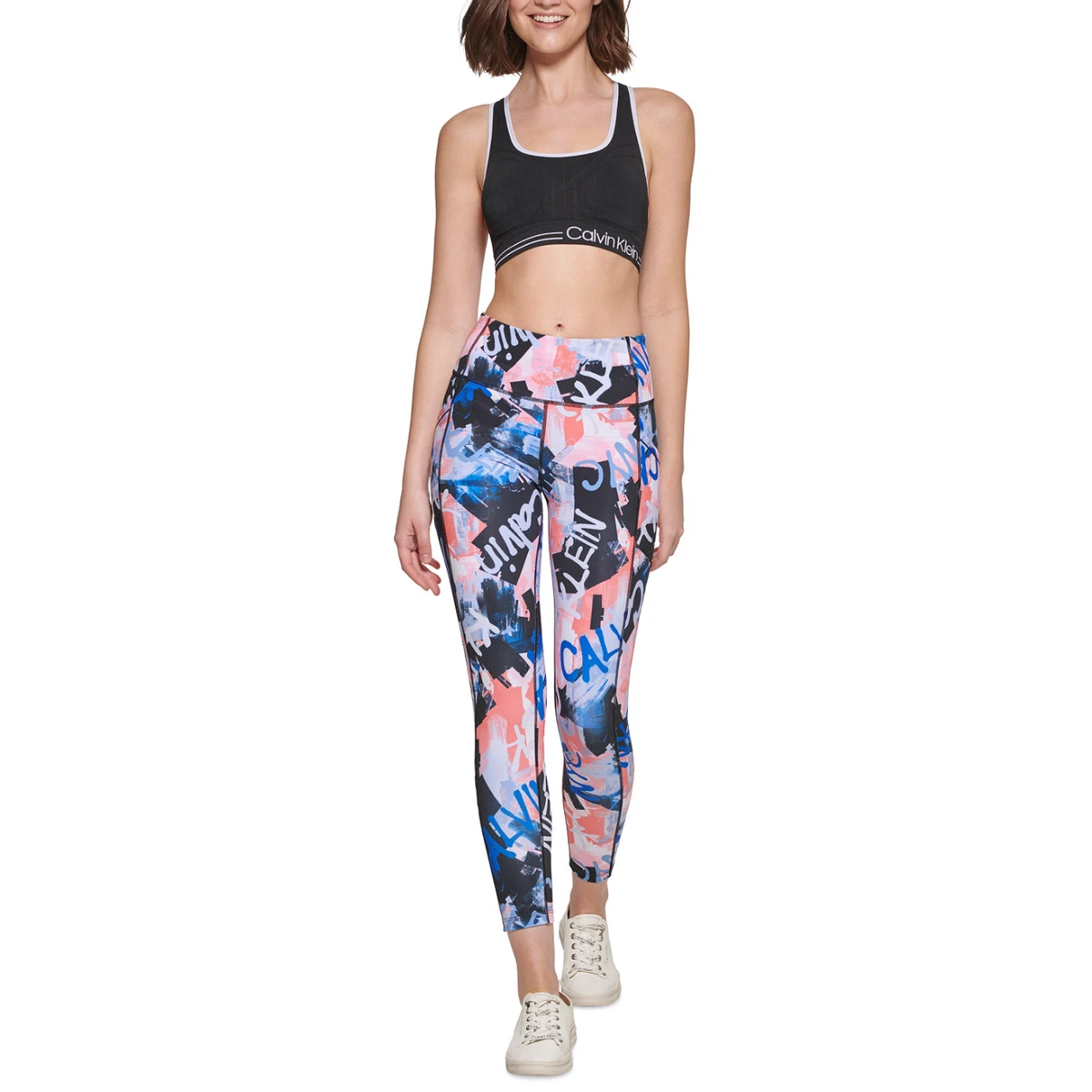 Calvin Klein Performance Womens Blue 7 8 High Rise Athletic