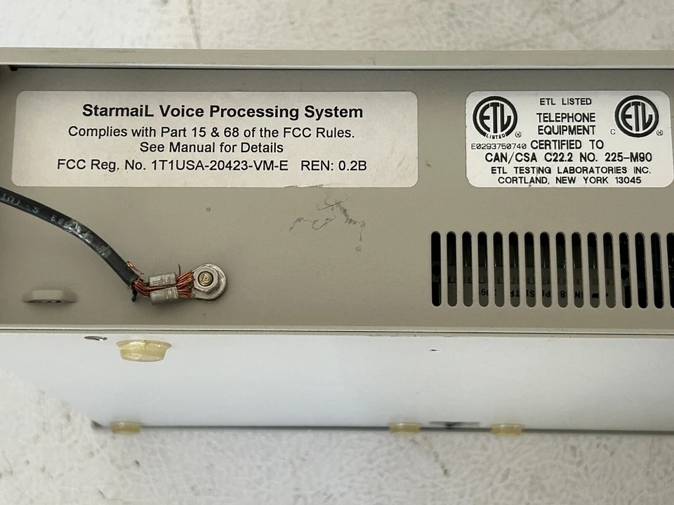 Samsung Starmail 4-Port Voice Processing System w Noisy HDD for Repair - Image 3 of 4