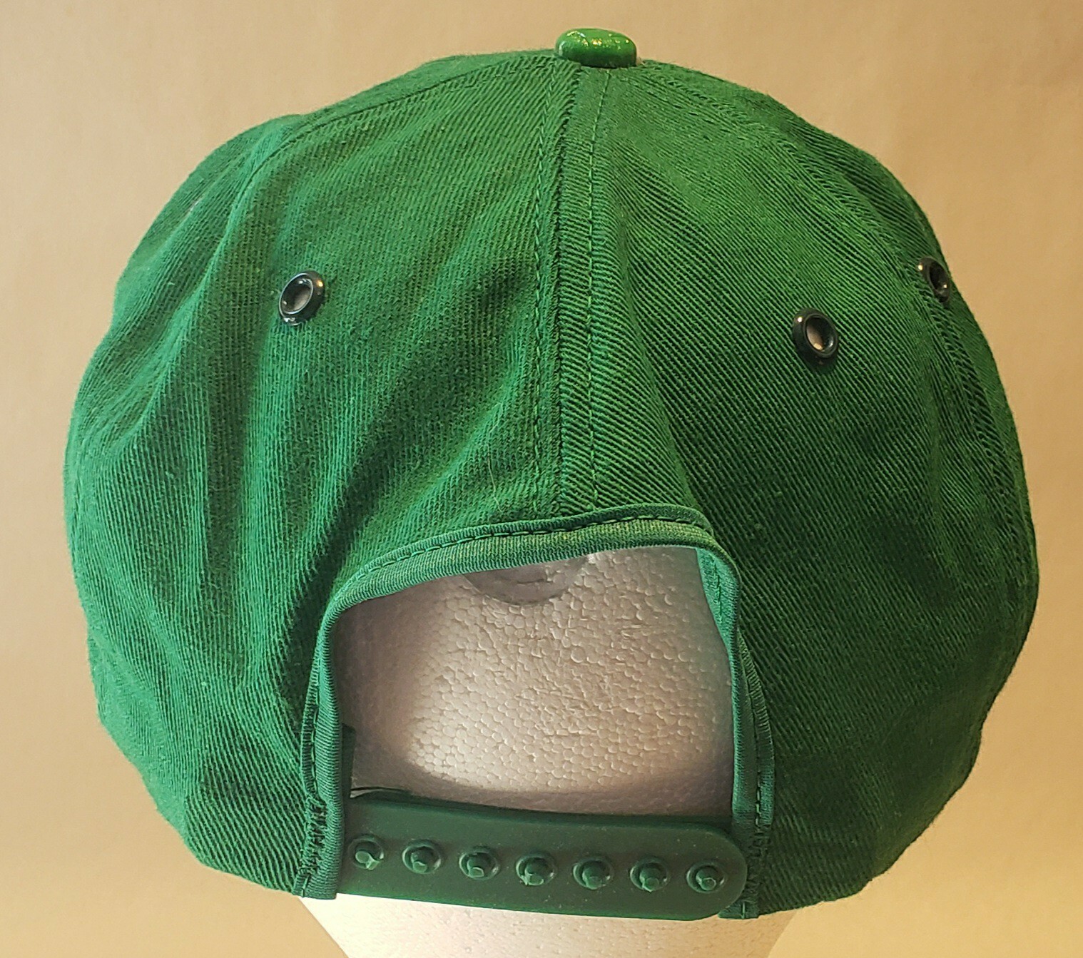 Vintage Green Simplot Patch Size-A-Just Snapback … - image 3
