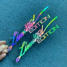 LIMITED EDITION Laser Color Car-styling Vinyl Car Window Sticker Decal Accessory