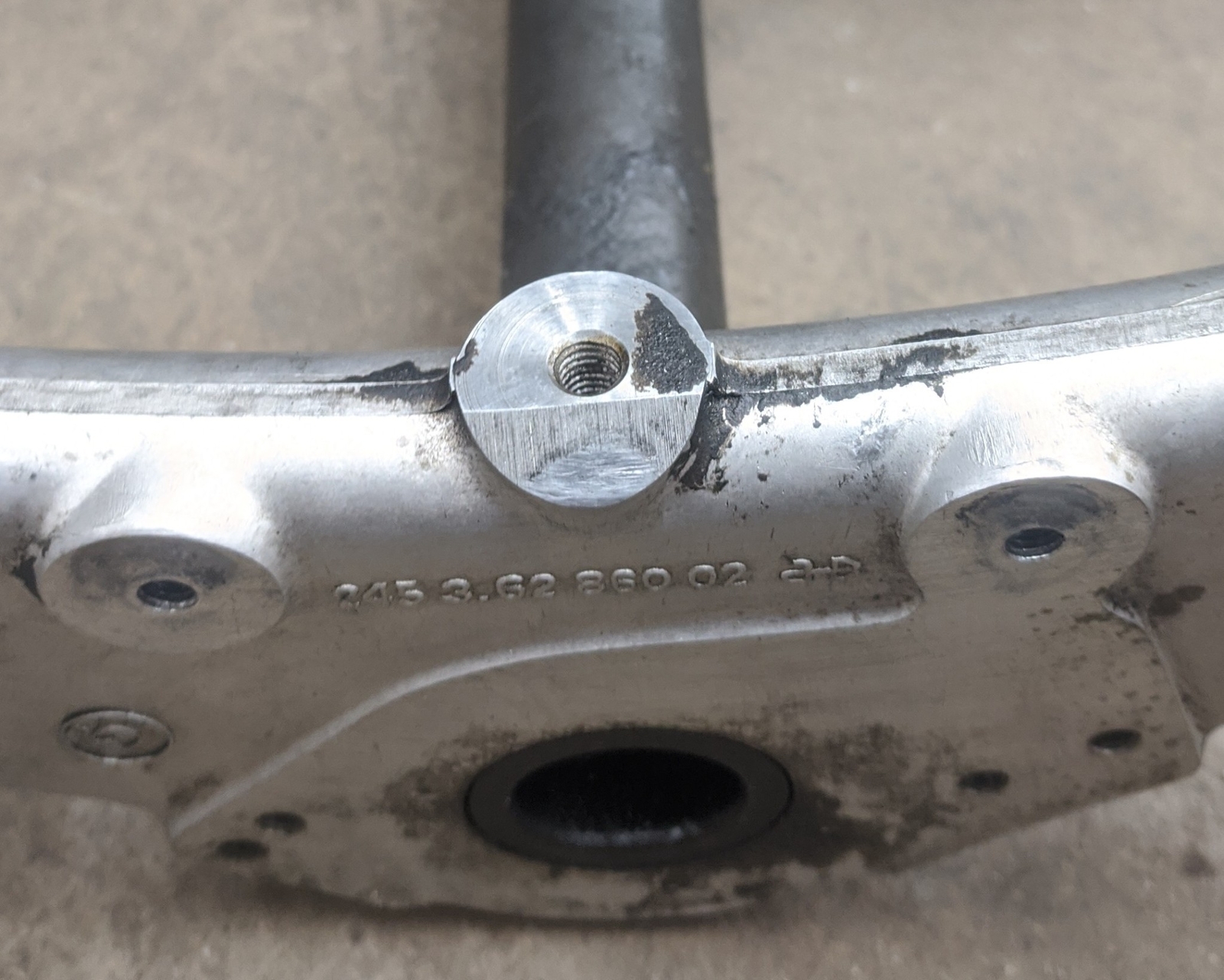 BMW Airhead R80ST Triple Tree fork brace w/ Billet Top Clamp | eBay