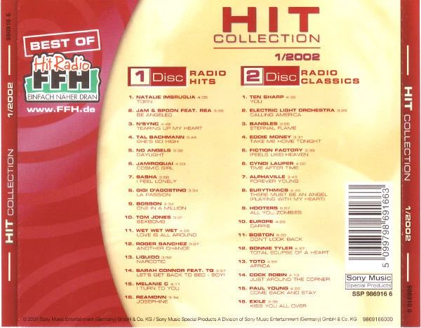 Hit Collection 1 / 2002 - Various - 32 Great Songs / 2 CD VG+ Foto 2 de 2
