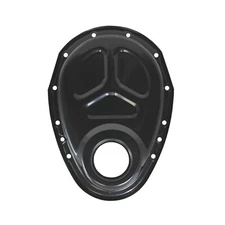 Small Block Chevy SBC Black Steel Timing Cover 4.3L V6 305 327 350 383 400 V8