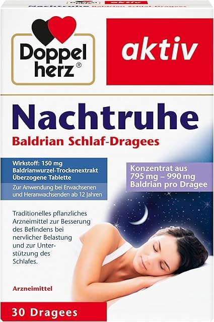 Doppelherz Nachtruhe Baldrian Schlaf Dragees N Arzneimittel 30 Dragees