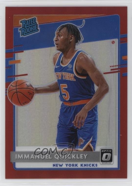 2020 Panini Donruss Optic Rated Red Prizm /99 Immanuel Quickley #175 Rookie RC