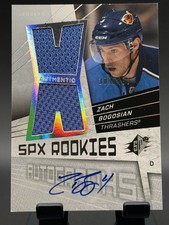 2008-09 SPx - Rookies Autograph Jerseys Zach Bogosian #188 /499 (AU, MEM, RC)