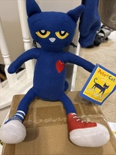 MerryMakers Pete The Cat Plush Stuffed Toy Animal With Tags