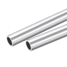 2Stk. 6063 Aluminium Rundrohr 28mm Au&szlig;endmr. 22mm Innendmr. 200mm L&auml;nge