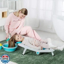 Fedicelly Kids Hair Washing Chair, Children Shampoo Chair Tear-Free, Toddler 